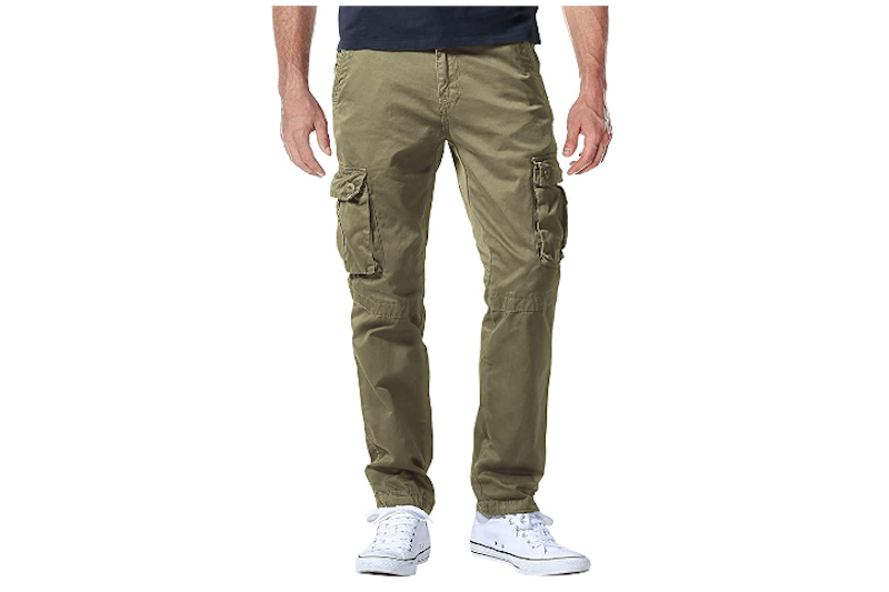 Men's Street Style Drawstrings Cargo Pants Pockets Best - Temu